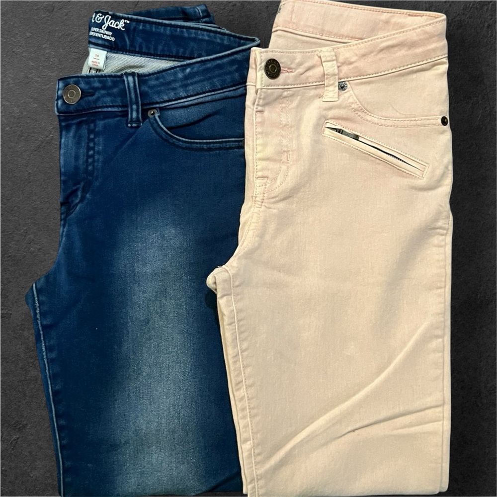 Bundle of 2 Cat & Jack Jeggings Girl’s Size 14